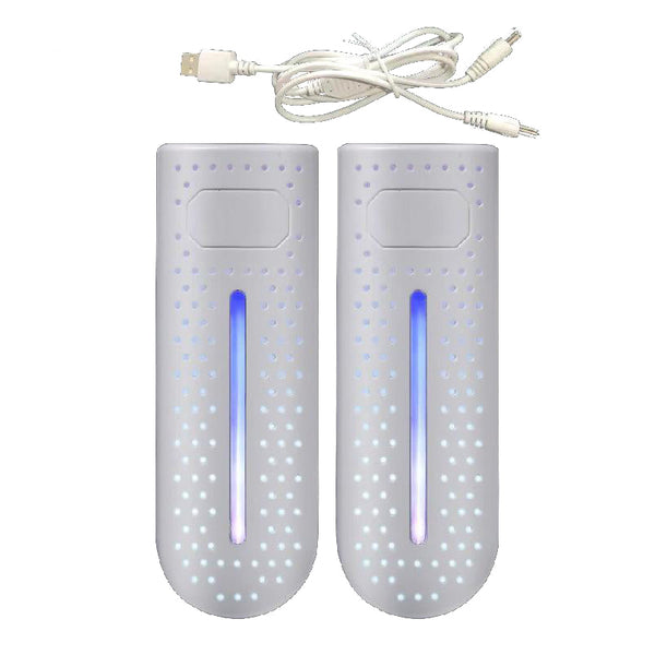 White Portable Usb Shoe Dryer & Deodorizer Constant Temperature Electric Boot Warmer With Uv Sanitizer Shoe Dryers