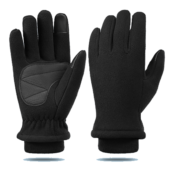 Xs Black Winter Fleece Touchscreen Warm & Water Repellent For Cycling Outdoor Sports Gloves