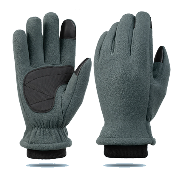 Xs Grey Winter Fleece Touchscreen Warm & Water Repellent For Cycling Outdoor Sports Gloves