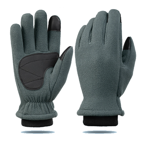 Xs Grey Winter Fleece Touchscreen Warm & Water Repellent For Cycling Outdoor Sports Gloves