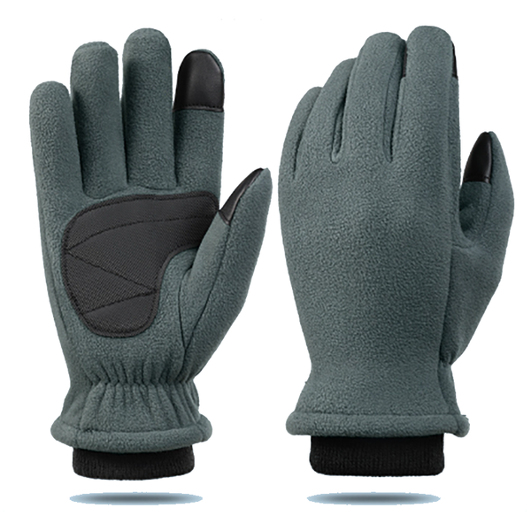 Xl Grey Winter Fleece Touchscreen Warm & Water Repellent For Cycling Outdoor Sports Gloves
