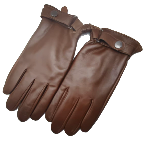 Xl Brown Premium Men's Genuine Sheepskin Leather Driving & Cycling Gloves