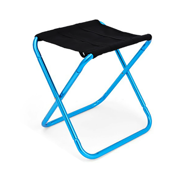 Small Blue Ultralight Portable Folding Camping Stool Compact Aluminum Chair For Hiking Fishing & Outdoor Events Camping Chairs