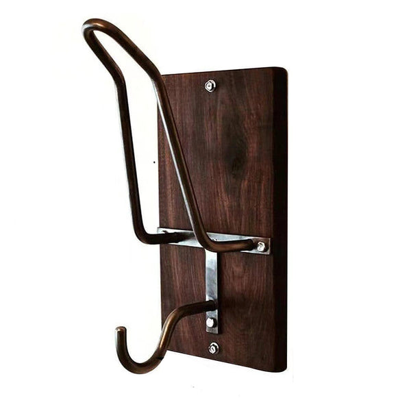 Type Wall Mounted Motorcycle Helmet Holder Heavy Duty Gear Rack With Jacket Hook Coat & Hat Racks