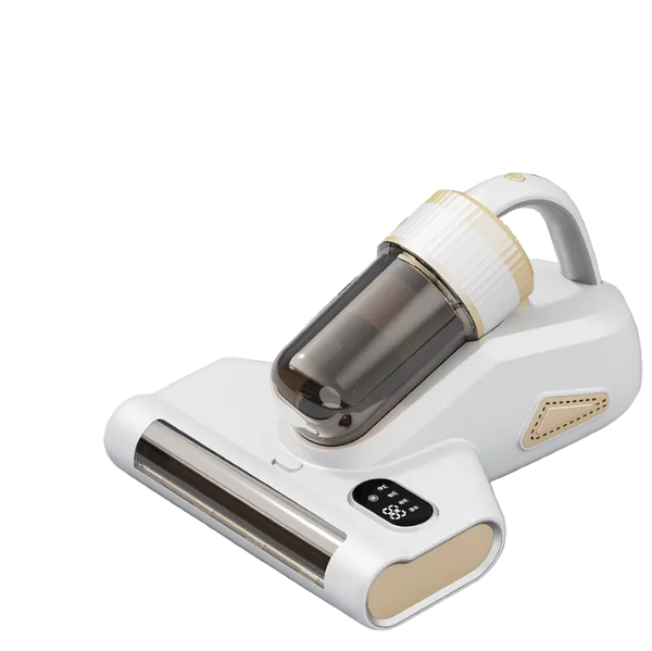 White Advanced Cordless Uv C Dust Mite Vacuum Handheld Cleaner With Hot Air Pulsating Pads & Led Display Vacuum Cleaners