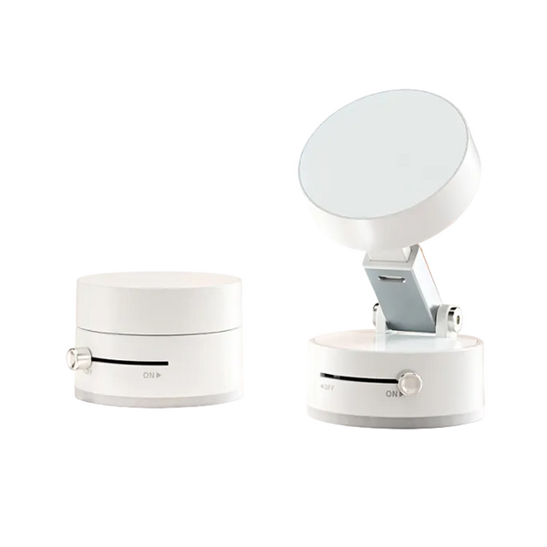 White Multi Functional Vacuum Suction Cup Stand Foldable Extendable Kitchen Lazy Person's Dual Sided Magnetic Phone Holder Mounts & Holders