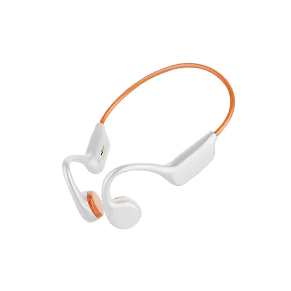 White Orange Ipx8 Waterproof Swimming Headphones Bone Conduction With 32Gb Mp3 Player Ipods & Mp3 Players