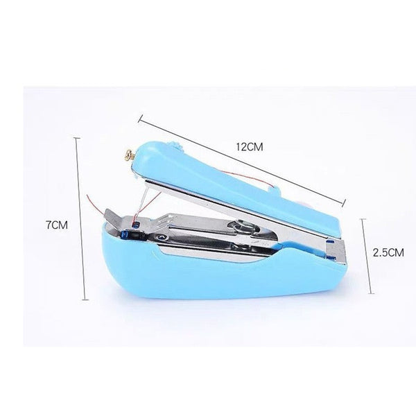 2 Pcs Red Mini Handheld Sewing Machine Manual Stitching Tool For Quick Fabric Repairs Sewing Machines