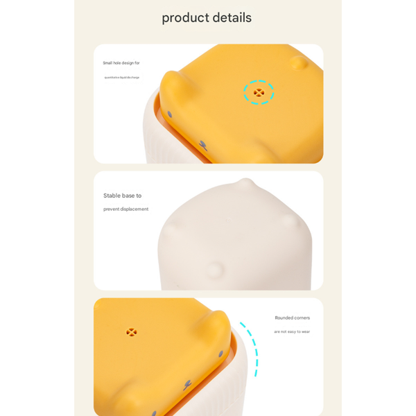 2 Pcs Cute Cat Press To Dispense Soap Pump And Sponge Caddy For Kitchen Sink Green + Yellow Soap Dishes & Dispensers