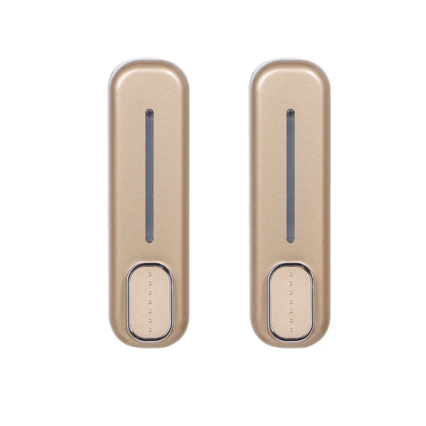 2 Pcs Gold Modern Wall Mounted Press Soap Dispenser 300Ml Refillable Pump For Bathroom & Kitchen Soap Dispensers