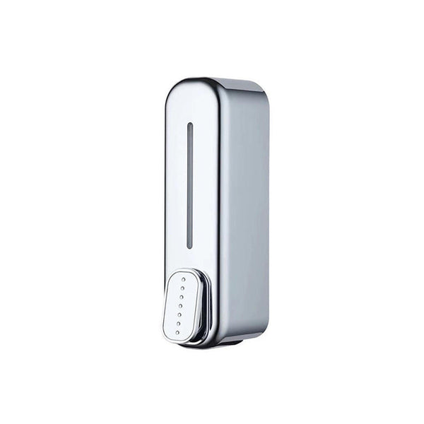 2 Pcs Silver Modern Wall Mounted Press Soap Dispenser 300Ml Refillable Pump For Bathroom & Kitchen Soap Dispensers