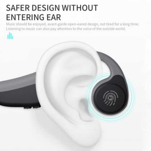 V9 Headphones Bluetooth 5.0 Bone Conduction Headsets Wireless Sports Earphones Red