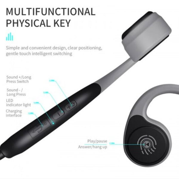 V9 Headphones Bluetooth 5.0 Wireless Sports Earphones Red Headsets