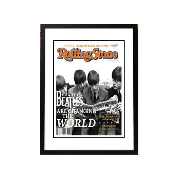The Beatles' Rolling Stone Magazine Cover! Framed A4 Art Posters