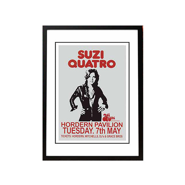 Suzi Quatro Horden Pavilion Sydney Australia Concert Poster 1974 Framed A5 Posters & Prints