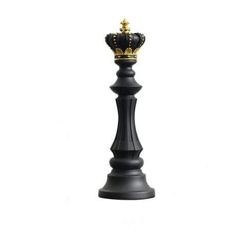 Figurine Chess Piece Black King Medium Resin Living Room Decoration Gifts Sculptures & Figurines