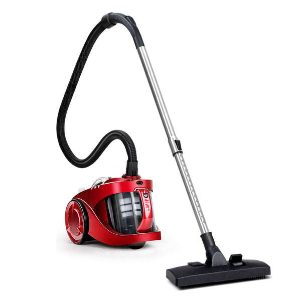 Devanti Bagless Vacuum Cleaner Cleaners Cyclone Cyclonic Hepa Filter Car Home Office 2200W Red Vacuum Cleaners
