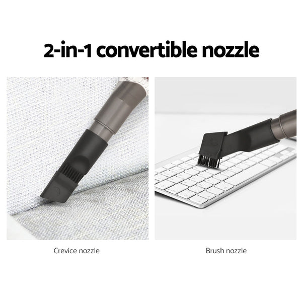 Vacuum Cleaners Devanti Handheld Vacuum Cleaner Bagless Corded 500W Red