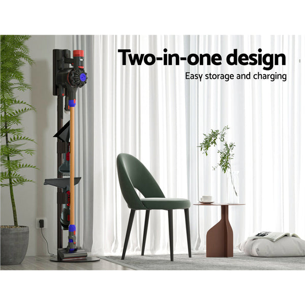 Artiss Freestanding Vacuum Stand Rack For Dyson Handheld Cleaner V6 V7 V8 V10 V11 Grey Vacuum Cleaner Parts