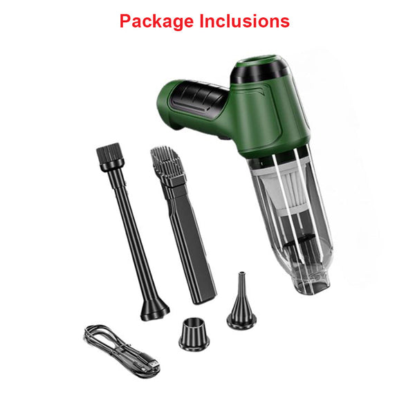 Green Handheld Portable Wet Dry Vacuum Cleaner For Office Use Vacuum Cleaners