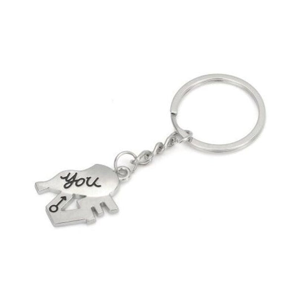 Valentine's Day Series Love Letter Keychains Silver