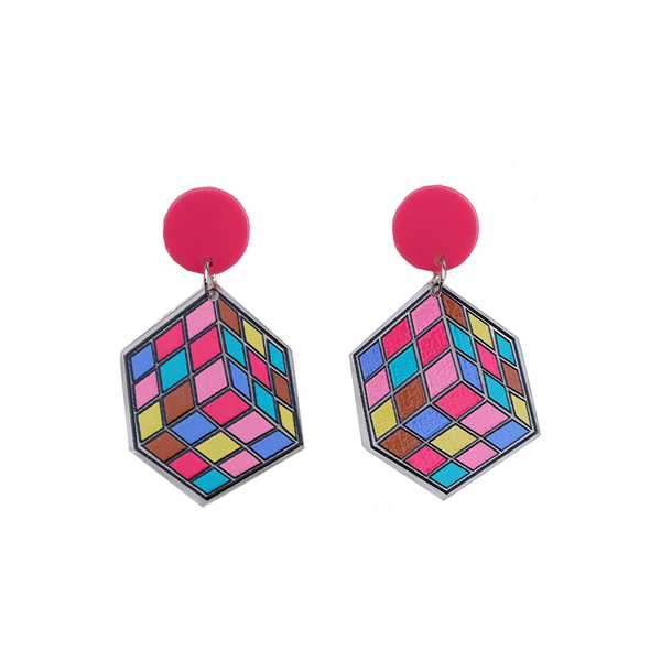 Veile Studios Valentines Day Rose Red Love Heart For Women Earrings