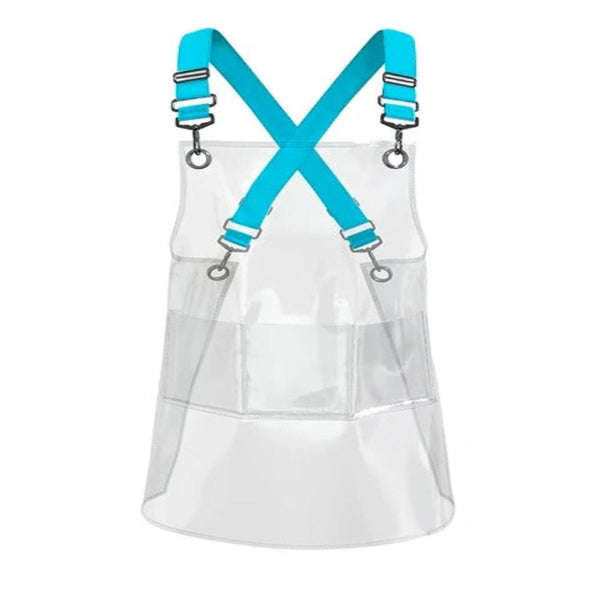 Kitchen Apron Blue Ribbon Waterproof Tpu For Men Women Work Clothes Aprons