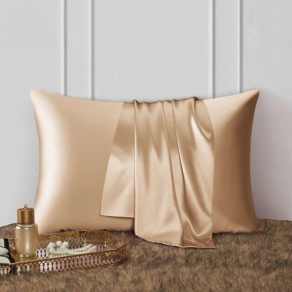 Pillowcase 50X90cm Gold Natural Mulberry Silk For Comfortable Bed Pillow Cases
