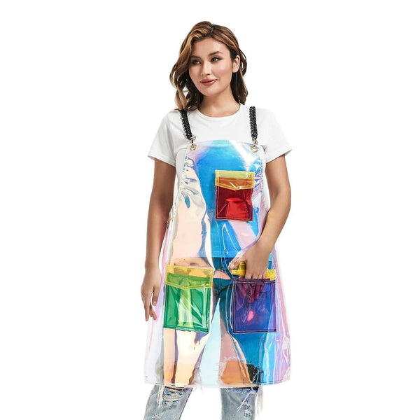 Salon Barber Apron Green Red 3 Pockets Waterproof For Hair Stylists Salon & Spa Supplies