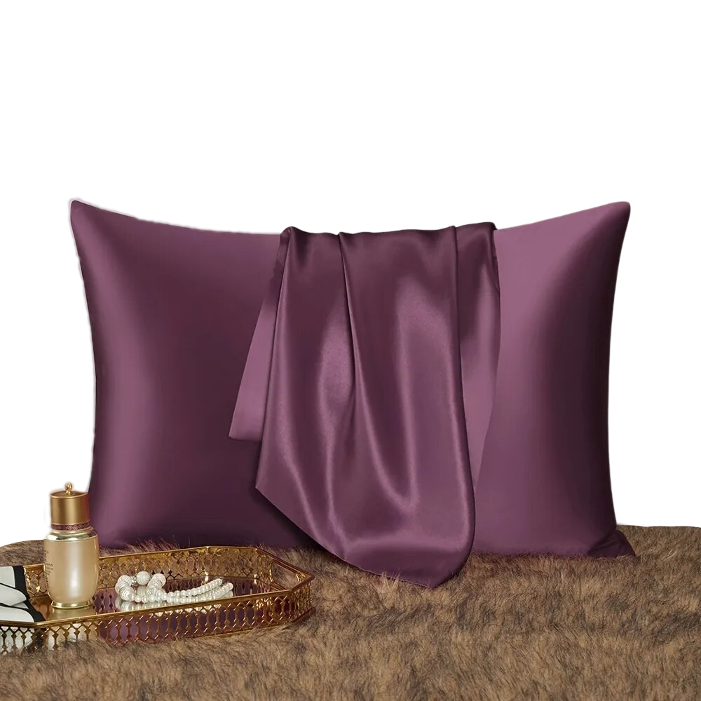 Pillowcase 51X66cm Purple Natural Mulberry Silk For Comfortable Bed Pillow Cases