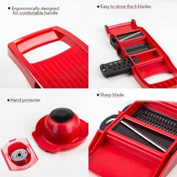 Vegetable Cutter Steel Blade Slicer Potato Peeler Carrot Cheese Kitchen Accessories Red Peelers & Slicers