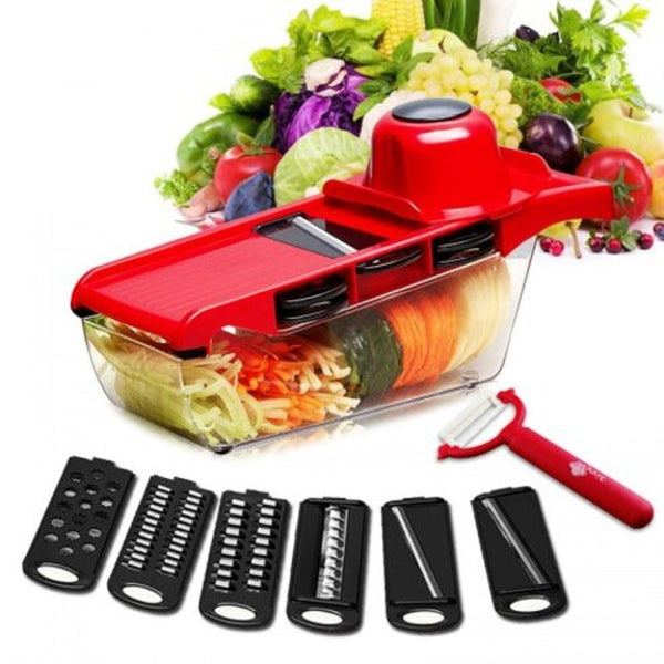 Vegetable Cutter Steel Blade Slicer Potato Peeler Carrot Cheese Kitchen Accessories Red Peelers & Slicers