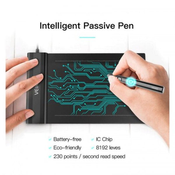 Veikk S640 Graphic Tablet X Inch Ultra Thin Osu Drawing With Battery Free Pen Graphics Tablets/Boards & Pens