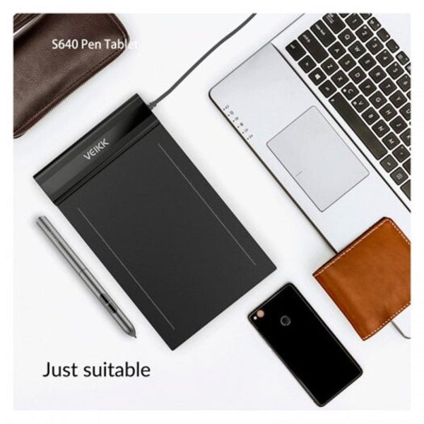 Veikk S640 Graphic Tablet X Inch Ultra Thin Osu Drawing With Battery Free Pen Graphics Tablets/Boards & Pens