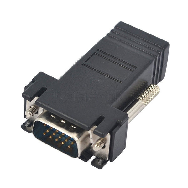 Vga Extension Extender Cord Male To Lan Cat5 Cat5e Rj45 Ethernet Female Adapter For Pc Desktop Computer Monitor/Av Cables & Adapters
