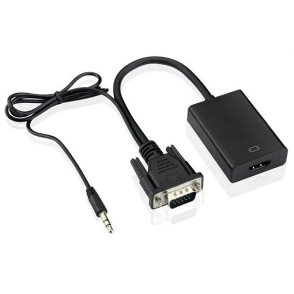 1080P Full Hd Vga To Hd Compatible Converter Adapter Cable With Audio Output Monitor/Av Cables & Adapters
