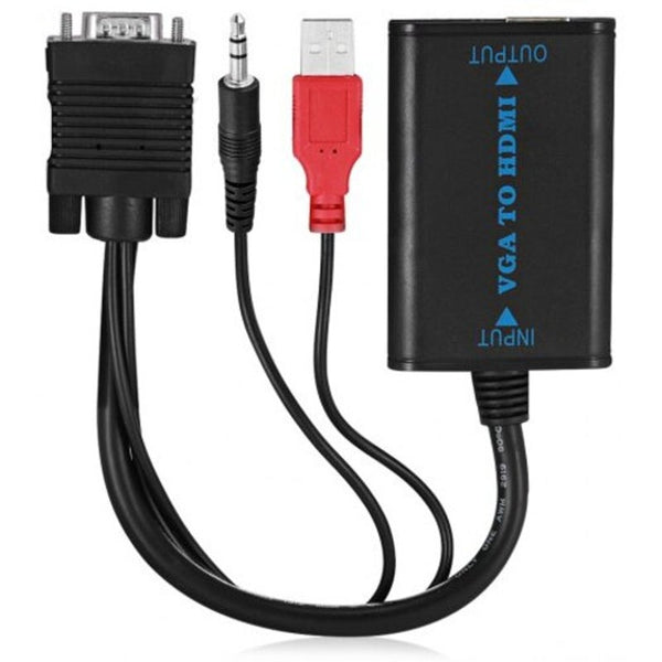 Vga To Hdmi Female Converter Black Monitor/Av Cables & Adapters