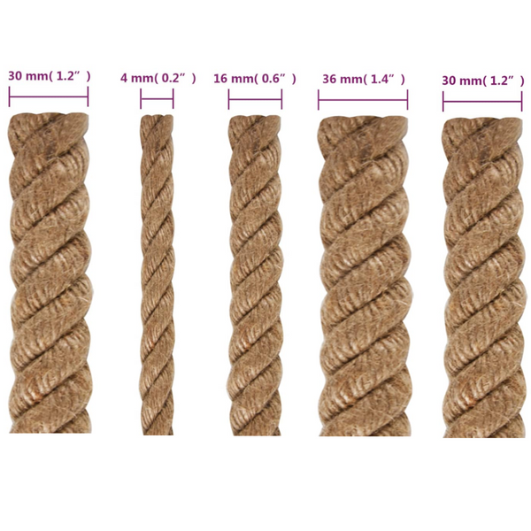 Vidaxl Jute Rope 10 M Long 30 Mm Thick Ropes Cords & Slings