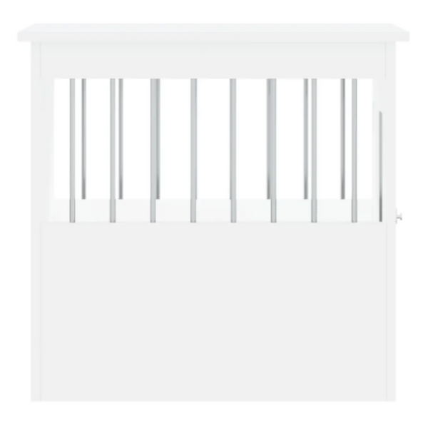Dog Crate Furniture White 55X75x65 Cm Engineered Wood Dog Kennels