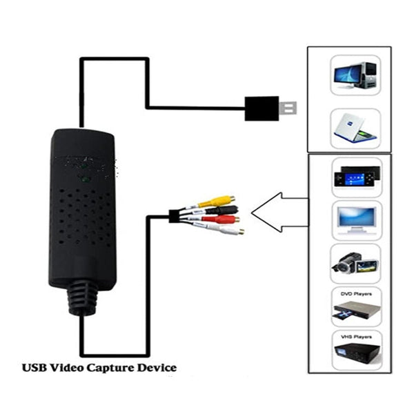 Video Audio Vhs Vcr Usb Capture Card To Dvd Converter Adapter Video Capture & Tv Tuner Cards