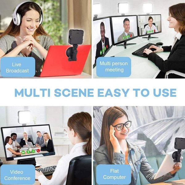 Studio Photography Lighting Video Conference Kit Rechargeable Mini Led