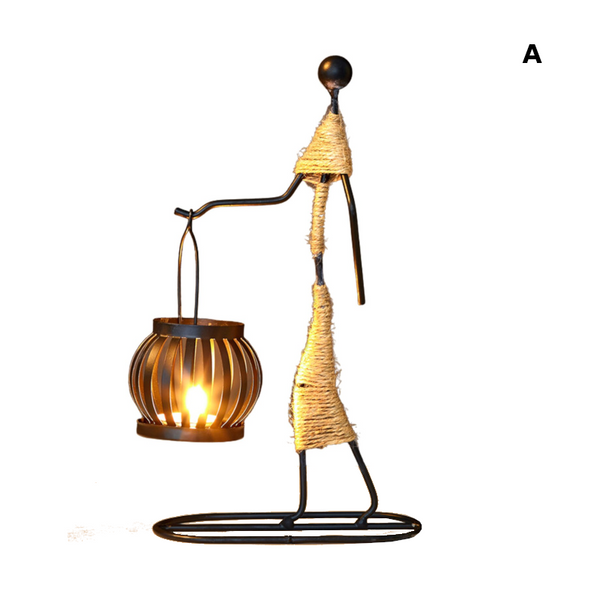 Metal Tealight Candle Holders Figurines Decor Gifts Candle Holders & Accessories