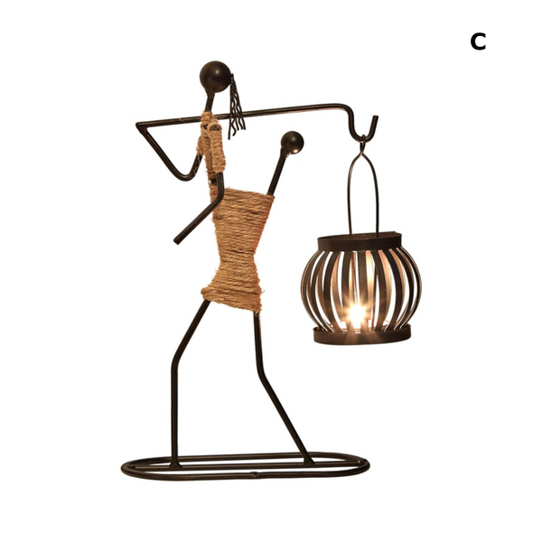 Metal Tealight Candle Holders Figurines Decor Gifts Candle Holders & Accessories