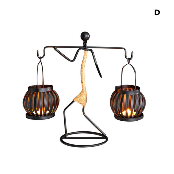 Metal Tealight Candle Holders Figurines Decor Gifts Candle Holders & Accessories