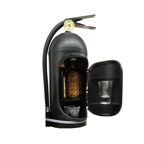 Vintage Wine Bottle Holder Novelty Fire Extinguisher Bar Decoration