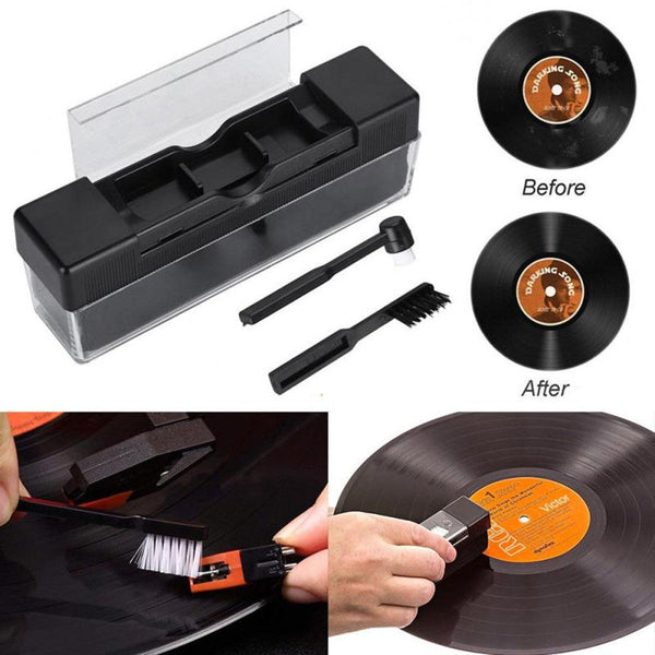 Vinyl Records Cleaning Kit Turntables With Small Brush Phonograph Scrubbing A/V Cleaning Kits