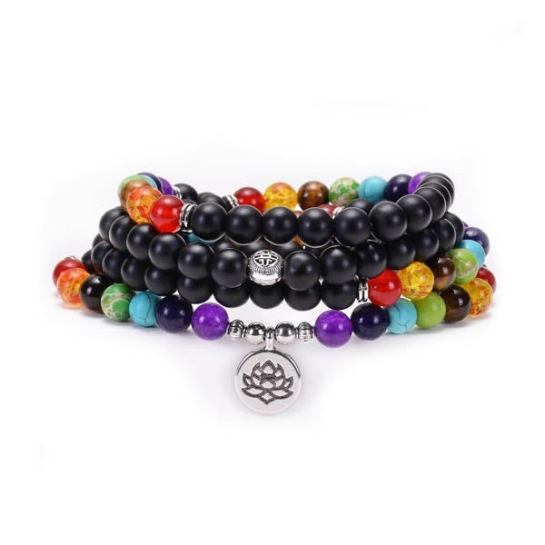 Veile Studios Volcanic Stone Chakra Bead Bracelet Necklace Necklaces & Pendants