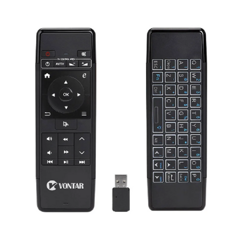 2.4Ghz Air Mouse Wireless Keyboard 6 Axis Ir Learning Remote Control Backlit Remote Controls