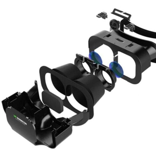 3D Headband Virtual Reality Glasses For Smartphone White