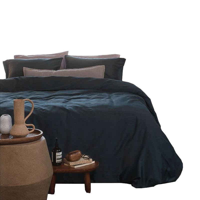 Vtwonen Earth Dark Blue Quilt Cover Set Quilt Covers